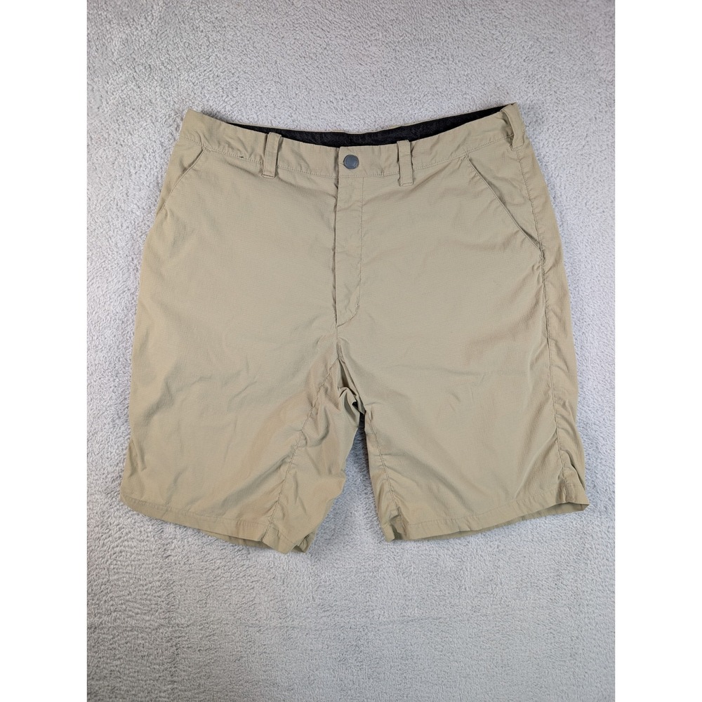 Montbell Mens Tan Hiking Shorts Style 2305110 Nylon Blend Outdoor Khaki Size‎ M